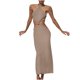 thumbnail image 1 of Moda mujer fiesta sólido sin mangas halter sin tirantes chaleco vestido largo Fridja  hj3006, 1 of 9
