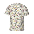 thumbnail image 6 of Vsdgher Cute Cow Print Men's Dry Fit Mesh Athletic Shirts Moisture Wicking Tennis T-Shirt Tops, 6 of 9