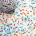 thumbnail image 6 of SAFAVIEH Kids Playhouse Colorful Dots Machine Washable Area Rug, Ivory/Blue, 5' x 5' Round, 6 of 8