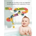 thumbnail image 3 of Juguetes de baño para bebés juguetes de baño cascada juguetes de pared de baño juguetes para niños pequeños bañera juego divertido con ventosas niños 34 piezas Baoblaze Kid DIY Run Track Juguetes, 3 of 8