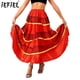 thumbnail image 2 of Falda de baile español con vuelo grande y volantes escalonados para mujer, estilo flamenco gitano, faldas de baile de salón con dobladillo ancho, disfraz de carnaval, 2 of 5