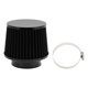 thumbnail image 1 of Filtro de aire de motor Unique Bargains 76mm de alto flujo, filtro de admisión de aire frío de cilindro con abrazadera, filtro de aire frío cerrado, 1 abrazadera negra para automóvil, 1 of 1