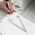 thumbnail image 2 of Shisuyan Charnières Fer Argent pour Armoire Meuble Garde-Robe Installation 4 Pcs 5.1X1.2X0.4In, 2 of 8