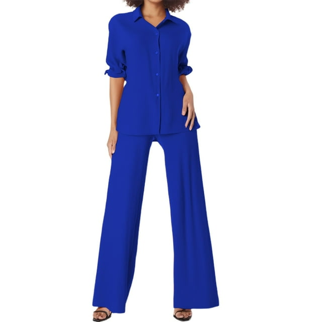 Nouveau Ensemble Chemise Femme Décontracté