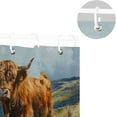 thumbnail image 5 of Highland Cow Shower Curtains Waterproof Fabric Shower Curtain Bathroom Decoration with Hooks Washable Bathroom Shower Curtains 60x72 Inch, 5 of 6