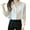 White, variant on Blouses for Women Dressy Casual Elegant Long Sleeve Blouse, Smooth Lustrous Fabric Relaxed Fit, Classic Point Collar Front Buttons Comfortable Semi-Formal Wear
