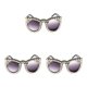 thumbnail image 5 of Gafas de sol vintage Sonducket para mujer con protección UV marco grande negro, 5 of 6
