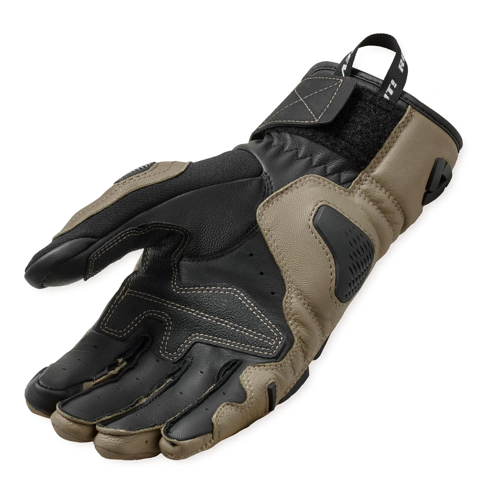 REV'IT! Men's Sand 5 Sand/Black Motorcycle Gloves, Size: L (FGS235-5220-L)