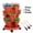 Red, variant on 3‑Tier Stackable Vertical Planter with Wheels & Tools - Space‑Saving for Patio/Balcony, Grow Herbs, Strawberries & Veggies Indoors or Outdoors, White