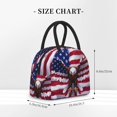 thumbnail image 2 of Balery USA Eagle with Spread Wings Bolsa de Almuerzo para Mujeres, Caja de Almuerzo, Bolsa de Almuerzo Pequeña Impermeable, Tote de Almuerzo Reutilizable con Gran Capacidad, 2 of 6