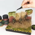 thumbnail image 2 of Realistic Miniature Leaves Simulation Leaves for DIY Mini Model Railway Fairy Garden Architecture Diorama Scenery Landscape Layout Halloween Village Accessories, Pack of 4, 2 of 9