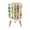 Color 3, variant on Small Trash Can with Lid Seamless watercolor floral pink flowers green leaves 1.8 Gallon Dog Proof Trash Can Round Garbage Can Waste Bin Wastebasket for Bathroom Bedroom Living Room