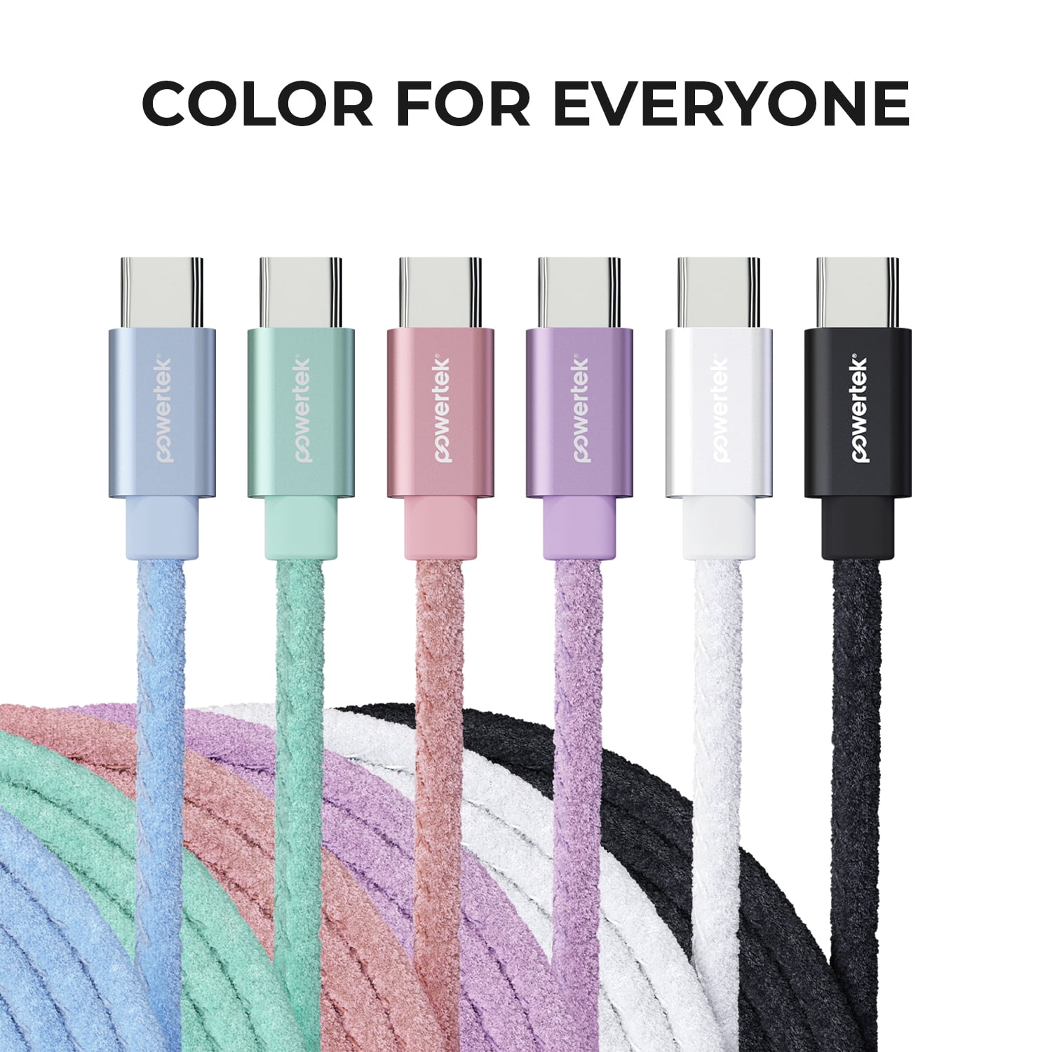 Liquipel Powertek Pastel Velvet USB-A to USB-C - Green