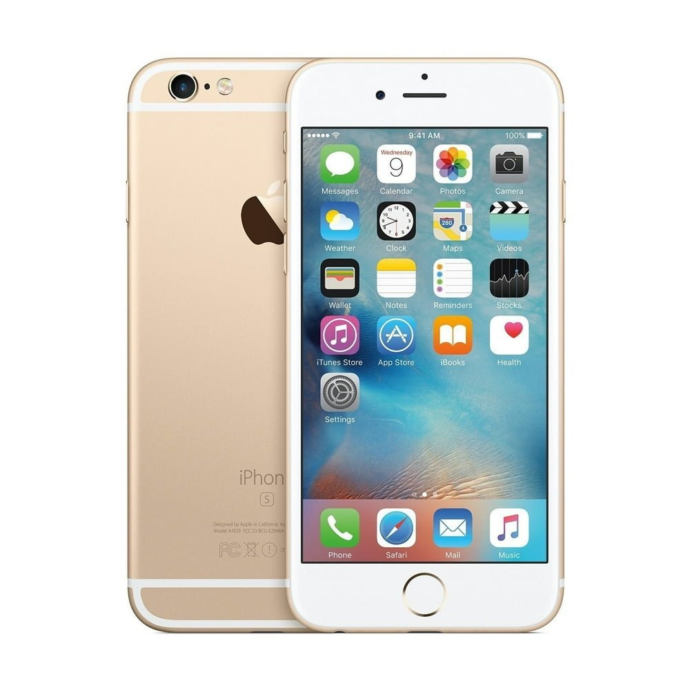 Apple iPhone 6S 32GB 4G LTE/GSM AT&T iOS Locked, Gold (Refurbished