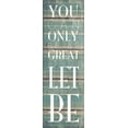 thumbnail image 2 of Grey, Jace 7x14 White Modern Wood Framed Museum Art Print Titled - Great, 2 of 4