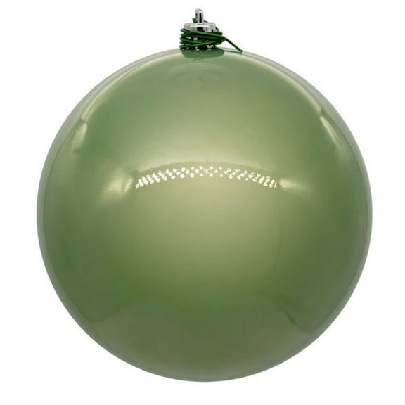 Vickerman N592023DPV 8 in. Pearl UV Drill Ball Ornament, Wrought Iron