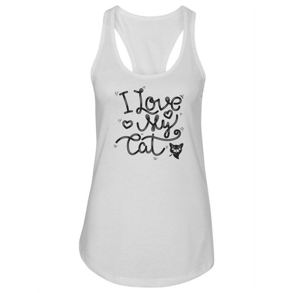 I Just Love My Cat! Tank Women -Image by Shutterstock, Female Medium