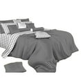 thumbnail image 2 of King Size Duvet Cover Sheets Set -  Black & White Check, 2 of 2