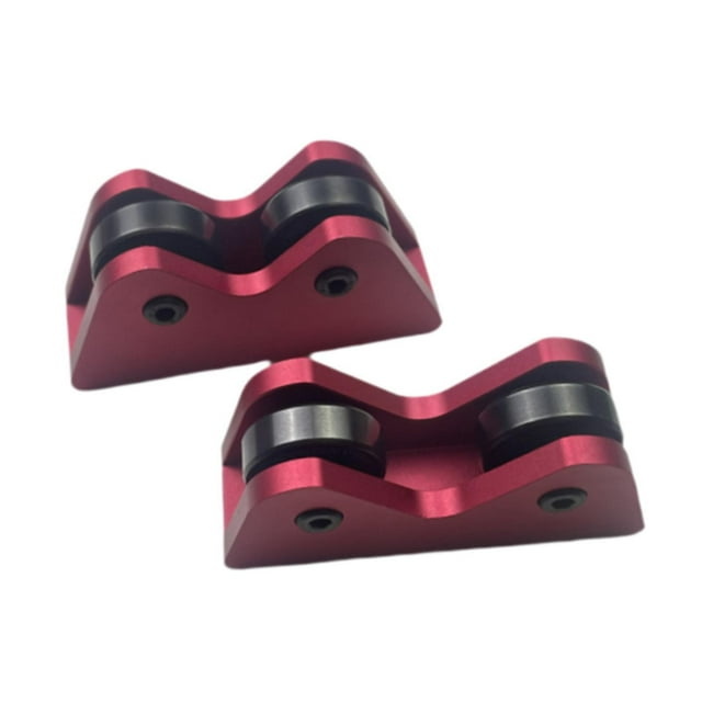 Comprobador de rectitud de billar de 2 piezas, comprobación de accesorios de billar, herramienta detectora de rectitud de palo de billar para juegos Rojo
