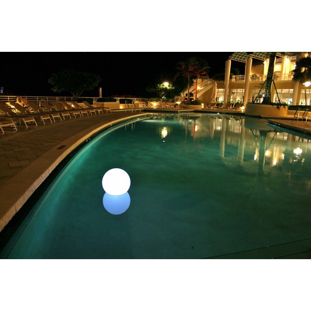 9" Chill Lite Floating Swimming Pool ChooseAColor Round Bubble Light