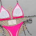 thumbnail image 5 of Dresfit Simple Two Piece Swimsuit for Women - Breathable Fabric Beach Set Pink S, 5 of 5