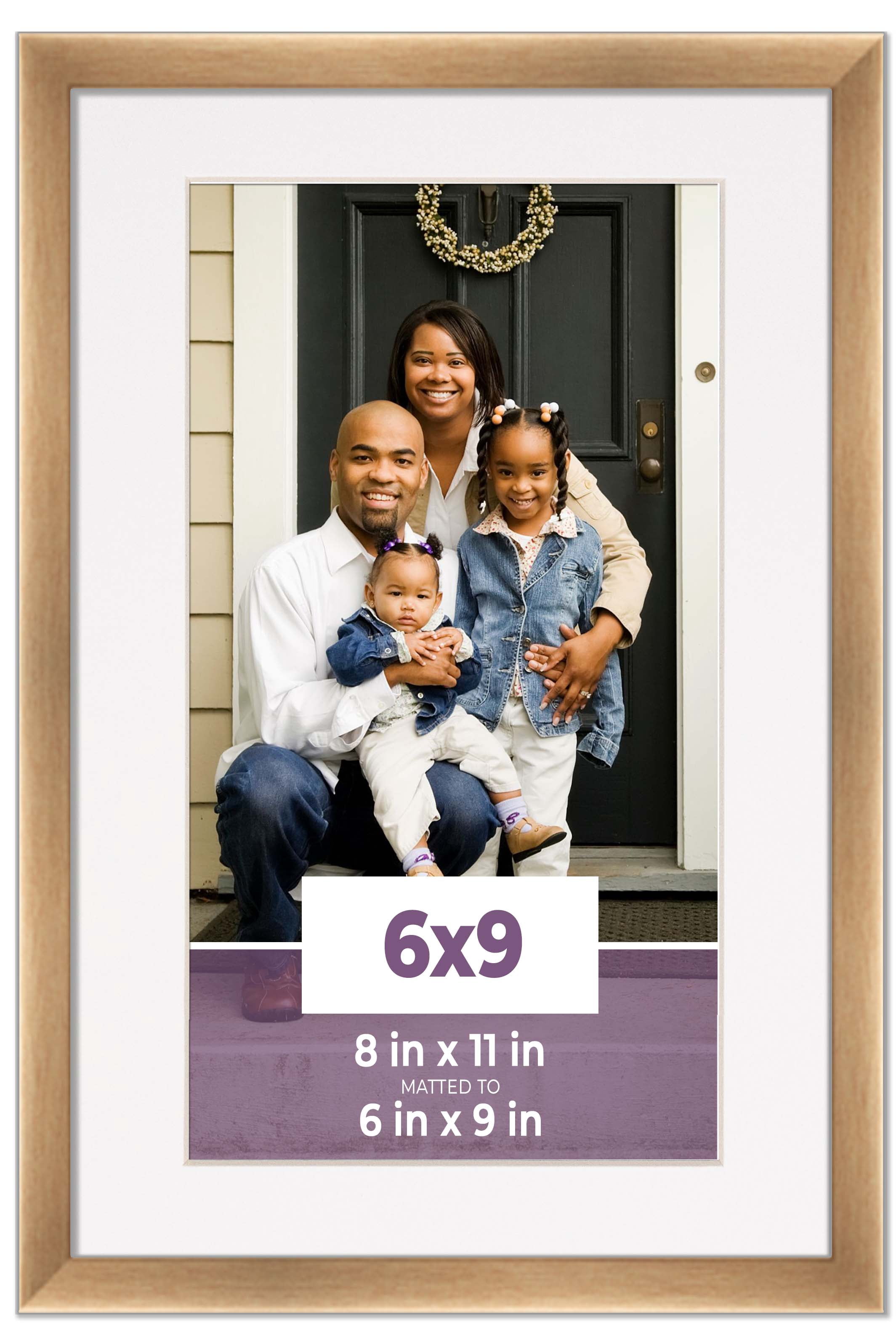 13x18 Frame Bronze With White Picture Mat For 13x18 Photo - Bronze