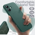 thumbnail image 3 of JETech Magnetic Silicone Case for iPhone 17 6.3-Inch, Compatible with MagSafe, Silky Soft Touch (Midnight Green), 3 of 6
