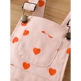 thumbnail image 5 of Toddler Girls Valentine's Day Jumpsuit Sleeveless Heart Print Flare Pants One Piece Long Romper, 5 of 9