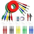 thumbnail image 1 of POINTERTECK Kit de Sonde Arrière 22 Pcs 4mm Prise Banane Kit de Clip Alligator avec 3 Angles Broches de Sonde Arrière Ensemble de Test Automobile Durable pour Réparation de Voiture Diagnostic, 1 of 11