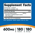 thumbnail image 5 of Nutricost Horny Goat Weed Extract (Epimedium) 600mg Capsules, 180 Servings - Gluten Free & Non-GMO Supplement, 5 of 5