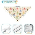 thumbnail image 6 of Dog Bandana 2 Pack,Beige Princess Dress Pattern Bandanas for Dogs,Cat Bandana,Small/ Large Dog Bandana 2 Size,Dog Bandanas, 6 of 6