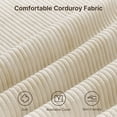 thumbnail image 5 of Aiho 75" L Loveseat Sofa, Comfy Corduroy Fluffy Couch with Deep Seat with Double Layer Cushions for Living Room, Apartment, Bedroom, Bedroom - Beige, 5 of 7