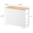 thumbnail image 7 of Yamazaki Home Entryway Storage Organizer and Bench, White, Steel + Wood, 7 of 7