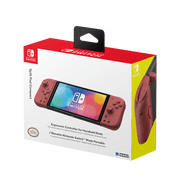 HORI Nintendo Switch and Nintendo Switch OLED Split Pad Compact Video Game Controller, Apricot Red