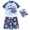 X3Navy, variant on lnmuld Three Piece Long Sleeve UPF 50  Swimwear Set for Toddler and Baby Boys with Cute Cartoon Design Size:2-3 Years