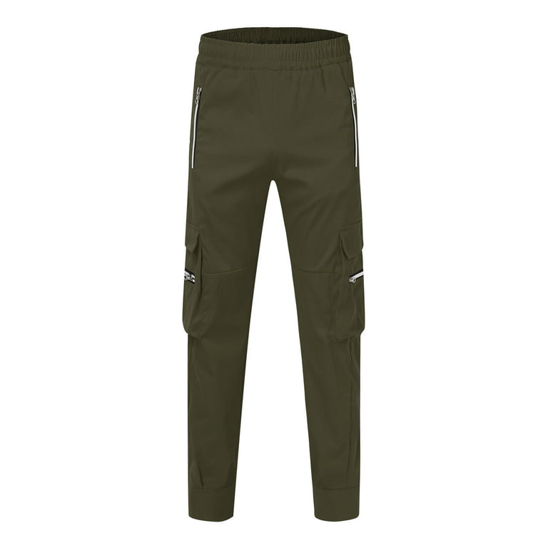 Gubotare Sweatpants For Men Men's Joggers Sweatpants Cotton Casual Pants  with Pockets Drawstring Gym Workout Training Pants,Green L 