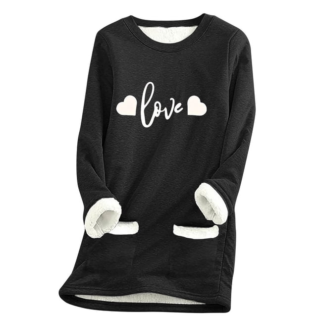 Funicet sous-Vêtements pour Femmes, sous-Vêtements Longs Femmes, Chandail en Molleton Épais en Polaire Manches Longues Imprimé Velours Chaud Col Rond sous-Vêtements Longs Femmes, Manches Longues Femmes