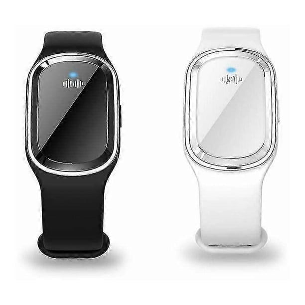 2 Pack Ultrasonic Electronic Mosquito Repellent Bracelets with USB Cable, Waterproof, for Kids and Adults