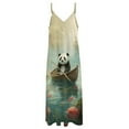 thumbnail image 4 of Funny Cute Panda Fine Art Sleeveless Dress Summer Dress Woman 2025, 4 of 7