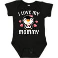 thumbnail image 3 of Inktastic I Love My Mommy with Cute Penguin and Hearts Girls Baby Bodysuit, 3 of 5