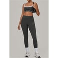 thumbnail image 2 of SKQIT Womens Workout Sets 2 Piece Yoga Outfits Contouring Contrast Stitching Sports Bra High Waist Leggings Gym Sets, 2 of 8