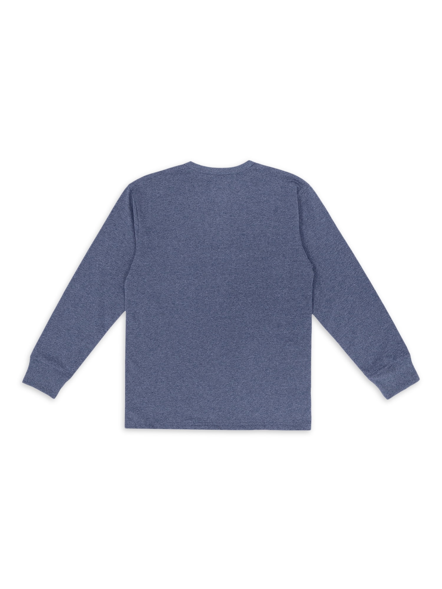 Wonder Nation Boys Long Sleeve Pocket T-Shirt, 2-Pack, Sizes 4-18 