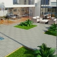 thumbnail image 6 of Miniyam 22 Pcs Interlocking Deck Tiles, 12" x 12", Wood-Plastic, for Outdoor Balcony Garden, Light Gray, 6 of 9
