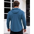 thumbnail image 4 of COOFANDY Men's Muscle Fit Long Sleeve Athletic Gym Pullover Workout Sweatshirts Hoodies, 4 of 9