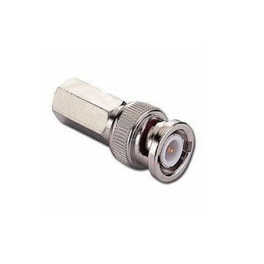 100pcs BNC Male Crimp Connector For Siamese RG 59 Cable Coax for CCTV Security 