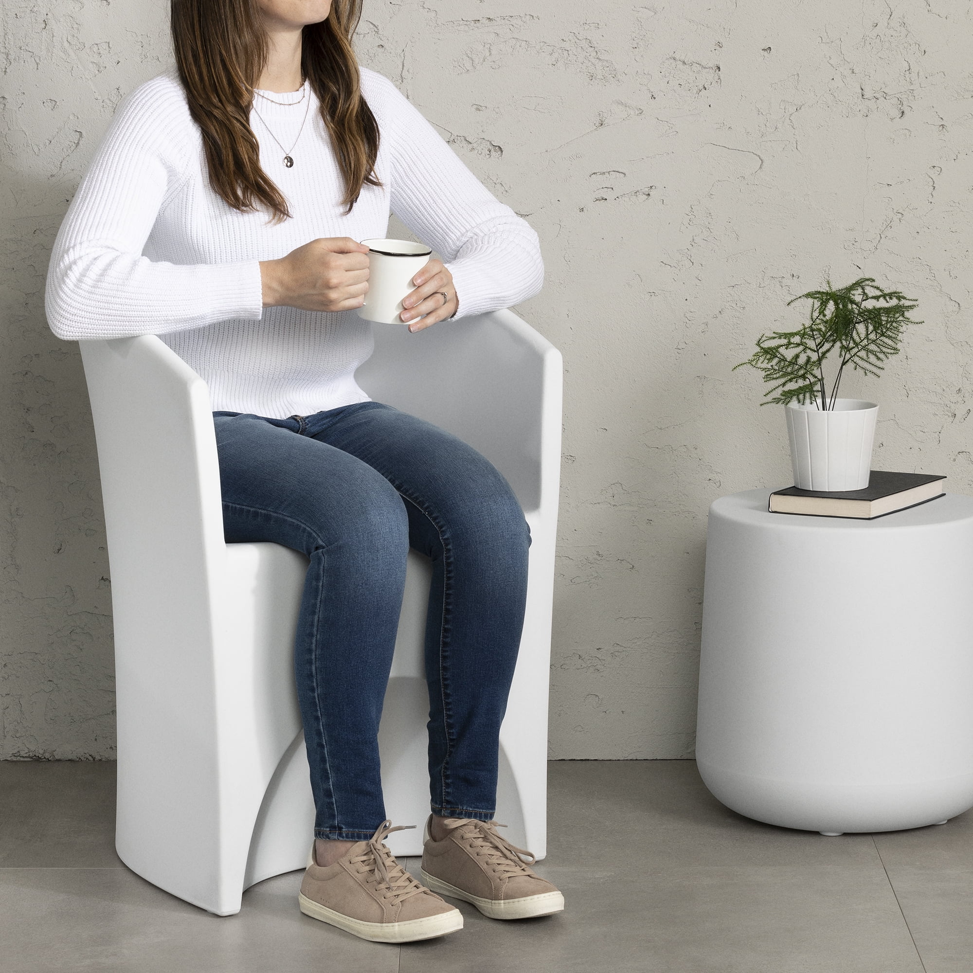 South Shore Dalya Patio Chair White