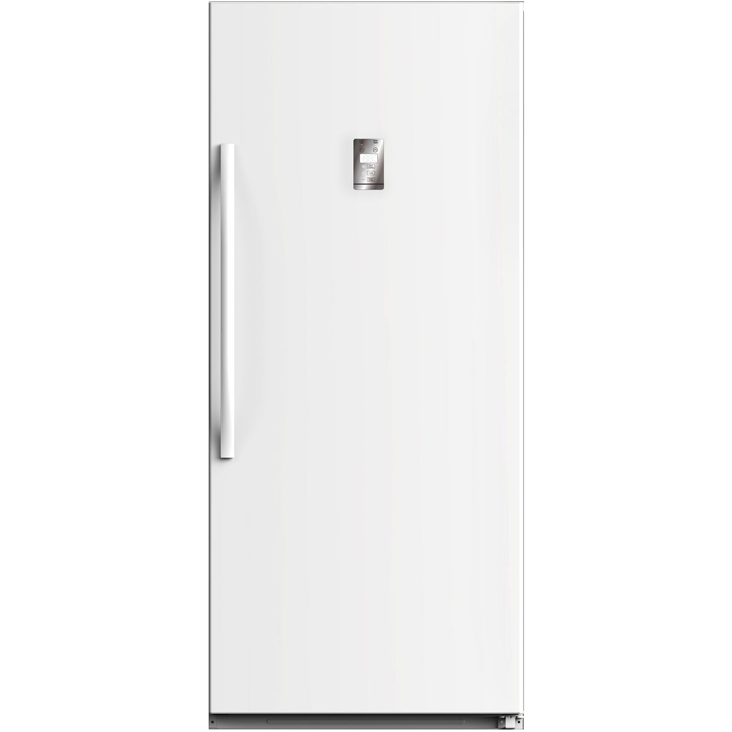 High-Capacity 13.8 Cu Ft Frost Free Upright Freezer In White Digital control LED 