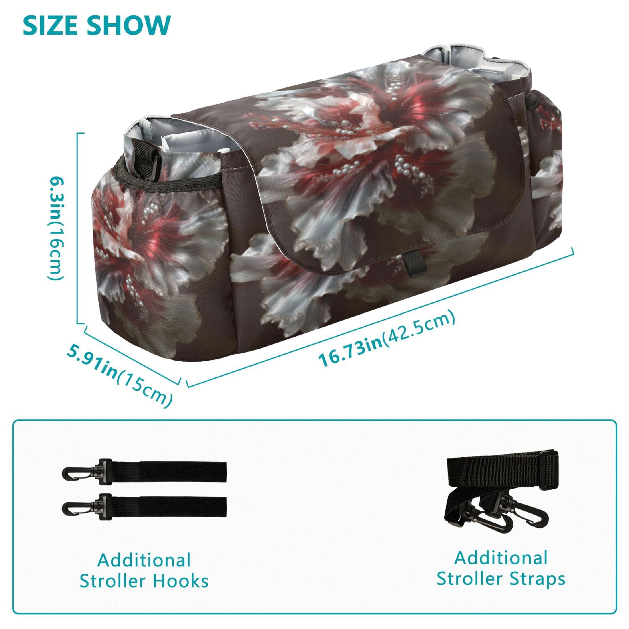 DIXRUYEE Stroller Organizer Ent Petal Reverie Printed
