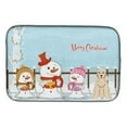 thumbnail image 3 of Merry Christmas Carolers Cocker Spaniel Black Tan Dish Drying Mat, 3 of 4