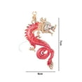 thumbnail image 6 of 3D Cartoon Dragon Pendant Keychain with Inlay Zinc Alloy Dragon Hanging Ornament Gift, 6 of 8